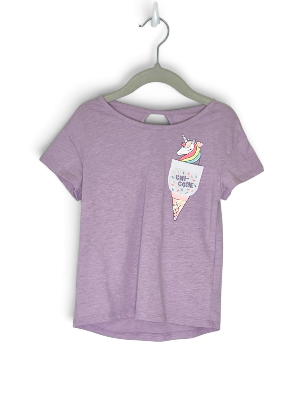 Uni-cone 365 Kids Short Sleeve Lavender T-Shirt From 365 Kids Garanimals